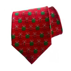 Hand Made All Silk Holidays Christmas Tie